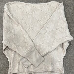 SHEIN Textured Cream Sweater